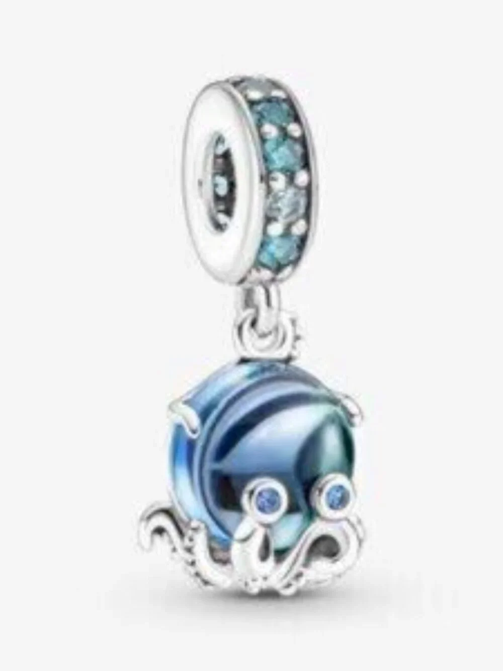 Pandora Murano Glass Cute Octopus Dangle Charm